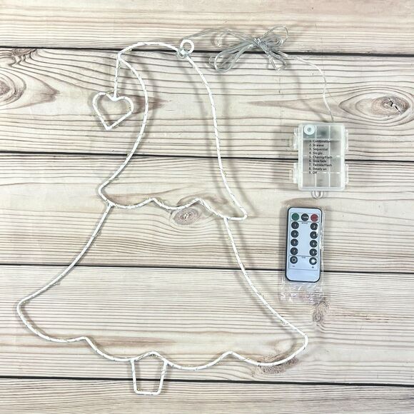 4 Pack LED Christmas Tree Window Silhouette 16” Lighted Decoration Green Remote - Picture 9 of 13